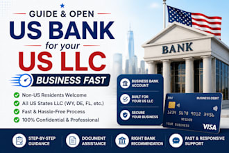 guide and open US bank for your US llc business fast