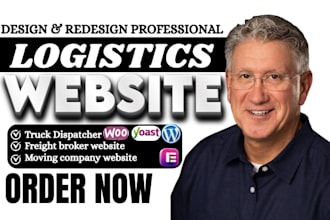 build modern logistics, trucking dispatch, freight, moving company website