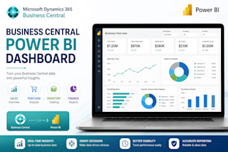 create power bi dashboards from business central data