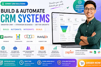 build pipedrive gohighlevel zoho CRM hubspot CRM automation zapier integration