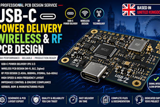 design usb c power delivery pcb, wireless and rf pcb design