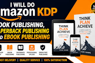 do amazon kdp book publishing, paperback publishing and ebook publishing
