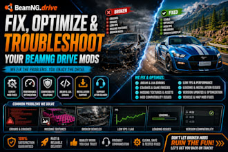 fix, optimize, and troubleshoot your beamng drive mods