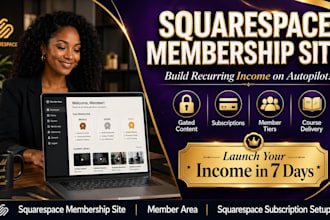 build squarespace membership site squarespace member gated content subscription
