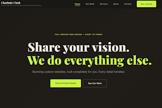 build a fully custom website for your small business