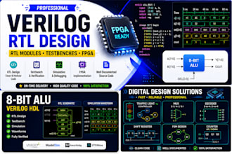 design verilog rtl modules and write testbenches