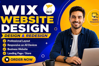 design wix business website, wix website redesign wix business website design