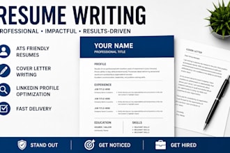 write and format a professional resume or CV for your job