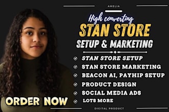 do stan store setup, stan store marketing, digital product, beacons ai, payhip