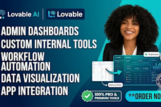 build lovable ai admin dashboard or custom internal business tool developer