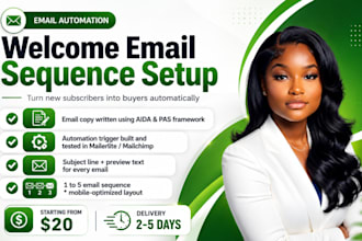 set up a welcome email sequence and automation in mailerlite and mailchimp