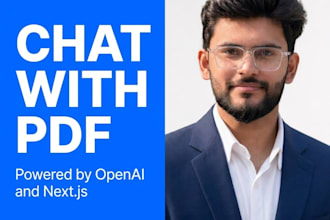 build a chat with PDF web app using open ai and nextjs