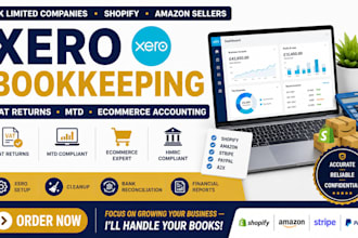 do UK xero bookkeeping vat return mtd ecommerce accounting for shopify amazon