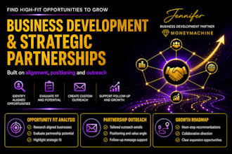 identify business opportunities and create tailored partnership outreach