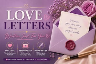 write a personalized romantic love letter