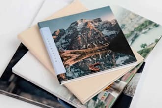 design a bespoke coffee table book with elegant typography and layout