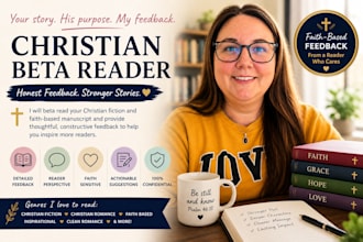 be your christian beta reader for faith based books and spiritual book