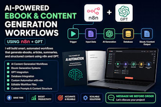 build ai ebook generation and content automation workflow in n8n