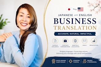provide japanese translation service for your needs