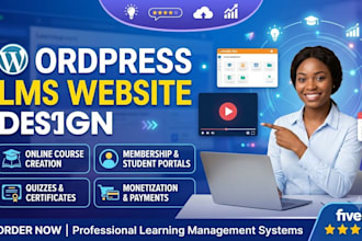 website for wordpress lms design