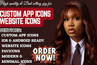 design custom app icons ios icon android apps icon design