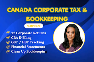 prepare and efile canada corporation tax, business tax canada bookkeeping