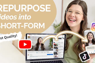 repurpose and edit your long form videos and podcasts into short form content