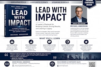 design business book one sheet and summary