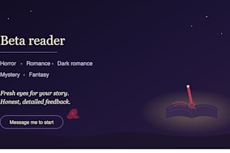 beta read your book