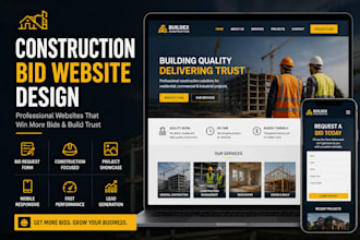 build a professional construction bid website