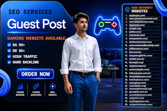 do manual outreach guest posting  for gaming website
