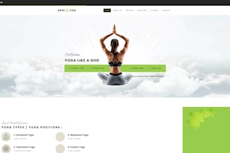 design wix meditation wellness website yoga studio fitness pilate coach website