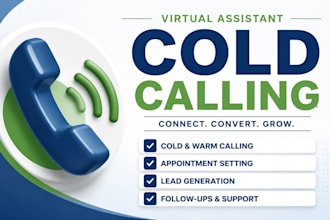 be your b2b cold caller virtual assistant, appointment setting and telemarketing