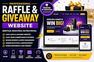 create legal raffle website giveaway website lucky draw sweepstakes promo raffle