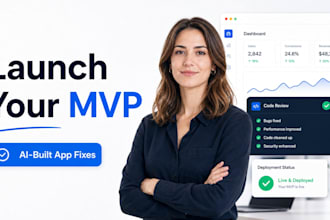 fix your vibe coded mvp, lovable, replit, bolt or base44 app