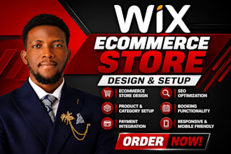 design and set up your wix ecommerce store
