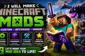 create minecraft mods for you