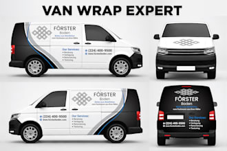 create van wrap design, vehicle wrap design, truck wrap, car wrap, trailer wrap
