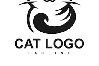 design custom pet logo design dog, cat, animal branding