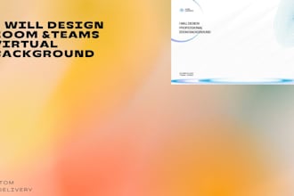 design professional zoom and teams meeting background
