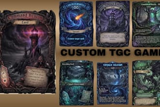 design custom playing card, poker cards, cards deck, card game artwork