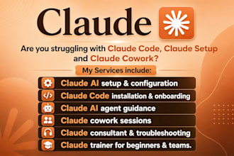 claude cowork ai agent claude consultant claude trainer claude code claude setup