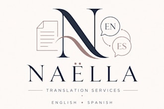 translate english to spanish and do proofreading
