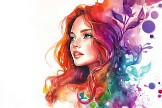 do a watercolor illustration