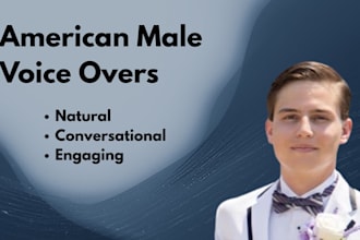 record an american male voiceover