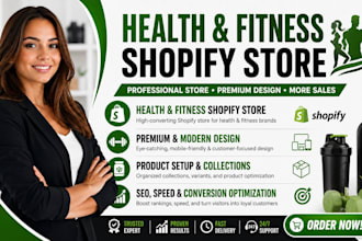 build health wellness and fitness shopify store clickbank affiliate website