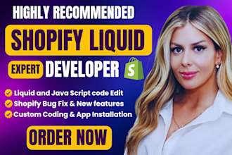 do shopify bug fixing and shopify custom coding