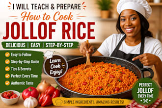teach you how to prepare delicious jollof rice