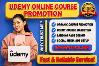 do online course marketing, udemy course promotion to boost course enrollments