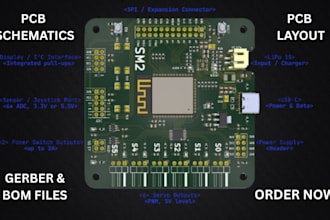 do schematic pcb design, schematic layout and pcb circuit design